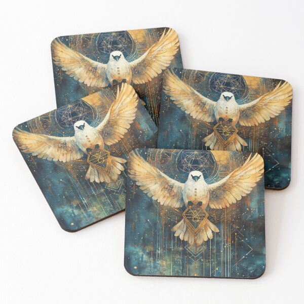 Item preview, Sacred Geometry, and the Mystical White Raven designed and sold by Leylita Design.