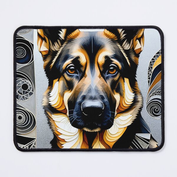 Item preview, German Shepherd Abstract Vintage Zentangle Art designed and sold by Witty Shirts.