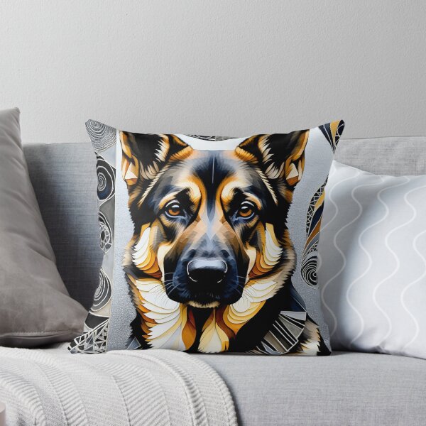 Item preview, German Shepherd Abstract Vintage Zentangle Art designed and sold by Witty Shirts.