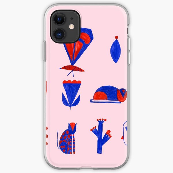 Blue & red love iPhone Soft Case
