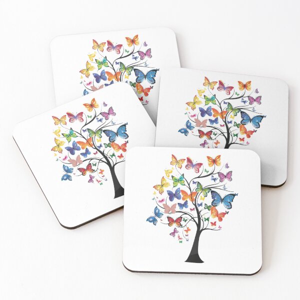Item preview, Tree of Colorful Butterflies designed and sold by ArtFusionVibe.