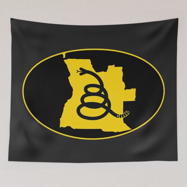 Item preview, ANGOLA - Freedom Is The Superpower - Modern Gadsden Snake Flag - Dont Tread On Me design designed and sold by pelagio.