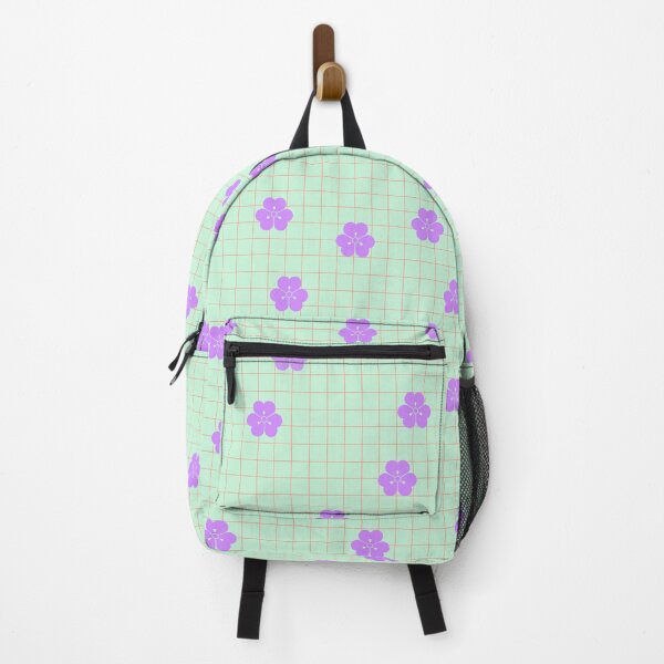 Item preview, A pattern of purple flowers is spread across a white background designed and sold by PWDigitalArt.