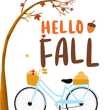 Artwork thumbnail, Bike Ride Through Fall – Hello Fall by CraftyrCreator