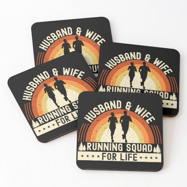 Item preview, Orange Vintage Sunset Husband & Wife Running Squad| His & Hers Matching Outfit - Black designed and sold by PearlMoonGrapes.