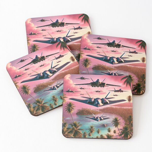 Item preview, Stealth Aerial Show at Sunset Paradise designed and sold by Meta2Physical.