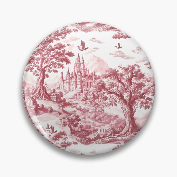 Artikelvorschau, Zauberhaftes Schloss Toile Rot entworfen und verkauft von pinebluedesign.