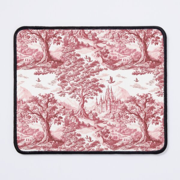 Item preview, Enchanted Castle Toile Red designed and sold by pinebluedesign.