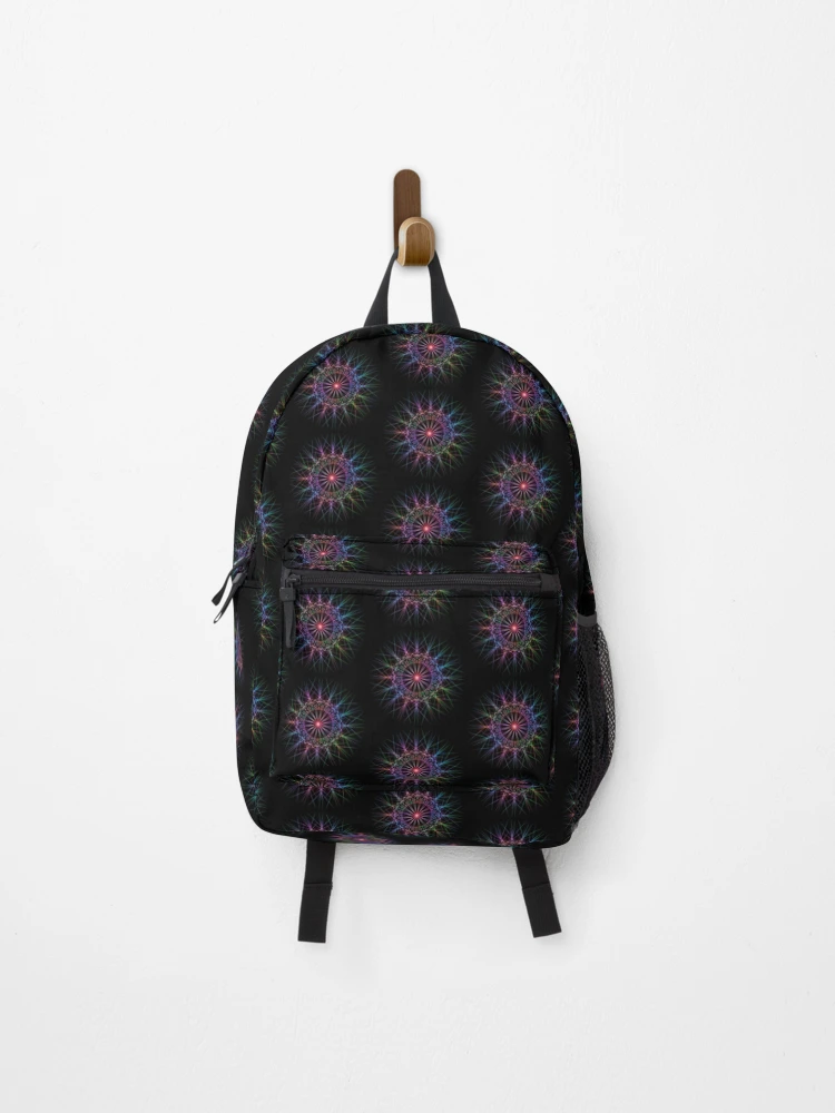 Thumbnail 1 of 3, Backpack, Multicolor mandala designed and sold by Meo Design.