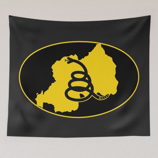 Item preview, RWANDA - Freedom Is The Superpower - Modern Gadsden Snake Flag - Dont Tread On Me design designed and sold by pelagio.