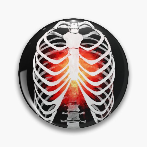 Item preview, Fiery Ribcage: Gothic Skull Art - Dark and Fiery Skeleton Design designed and sold by trentnin.