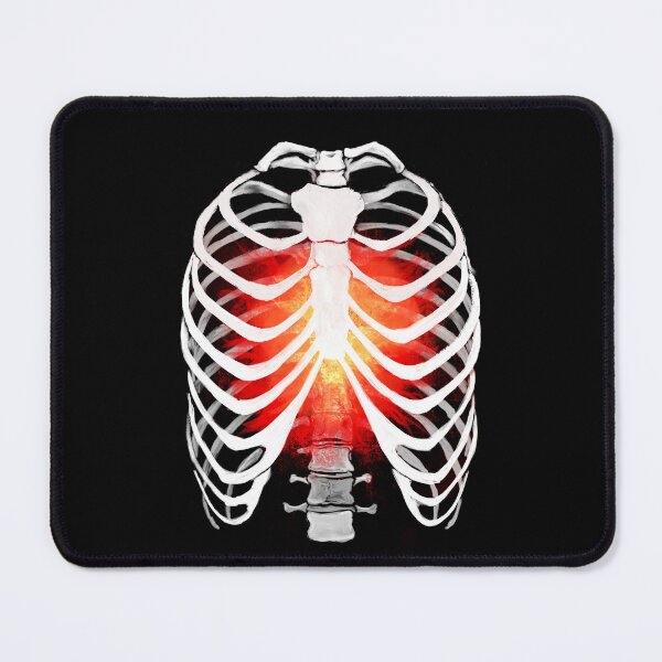 Item preview, Fiery Ribcage: Gothic Skull Art - Dark and Fiery Skeleton Design designed and sold by trentnin.