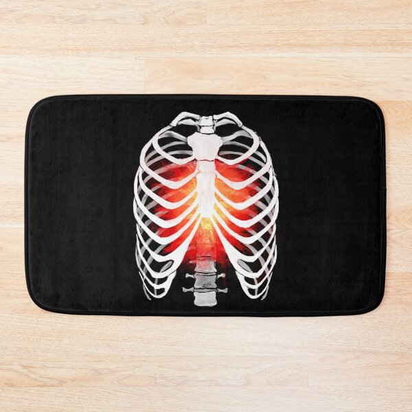Item preview, Fiery Ribcage: Gothic Skull Art - Dark and Fiery Skeleton Design designed and sold by trentnin.