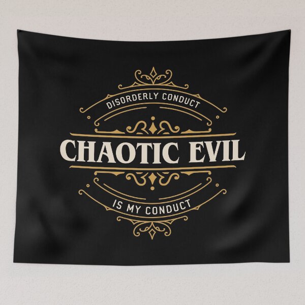 Item preview, Chaotic Evil Funny Tabletop RPG Alignment designed and sold by pixeptional.