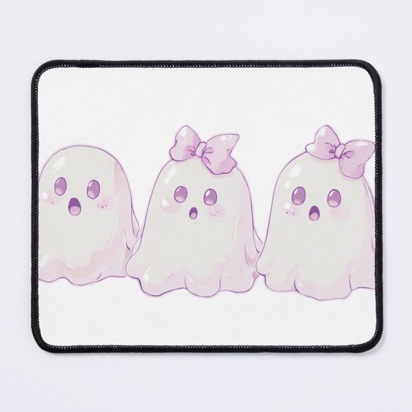 Item preview, Kawaii Ghost Trio with Bows - Adorable Halloween Illustration designed and sold by Fab-Haven.