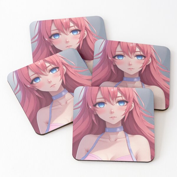 Item preview, Cute Anime Girl In Pink Top  designed and sold by KnottyToons.