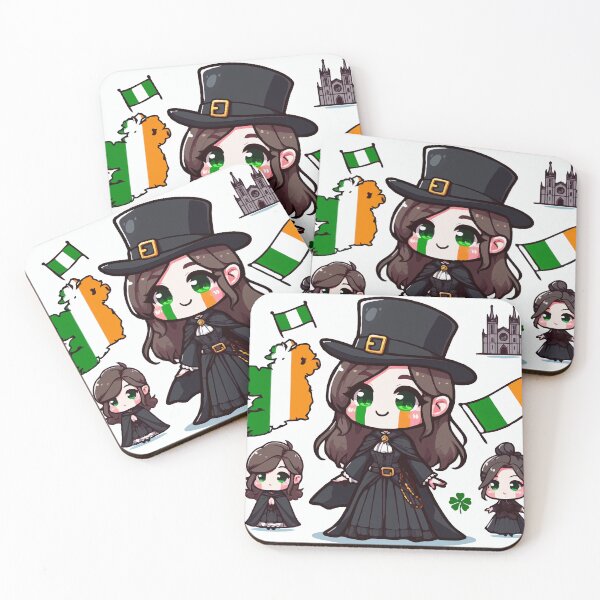 Item preview, Chibi from Ireland in traditional costume designed and sold by Gacram.