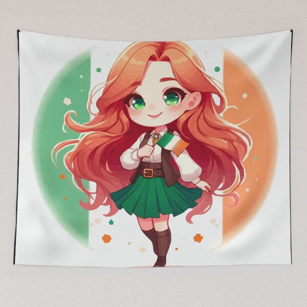 Item preview, Irish chibi with a festive spirit designed and sold by Gacram.