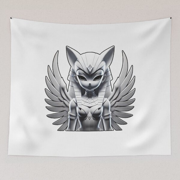 Item preview, White Sphinx Fantasy Myth Egyptian Tarot Card  designed and sold by kylmllr101684.