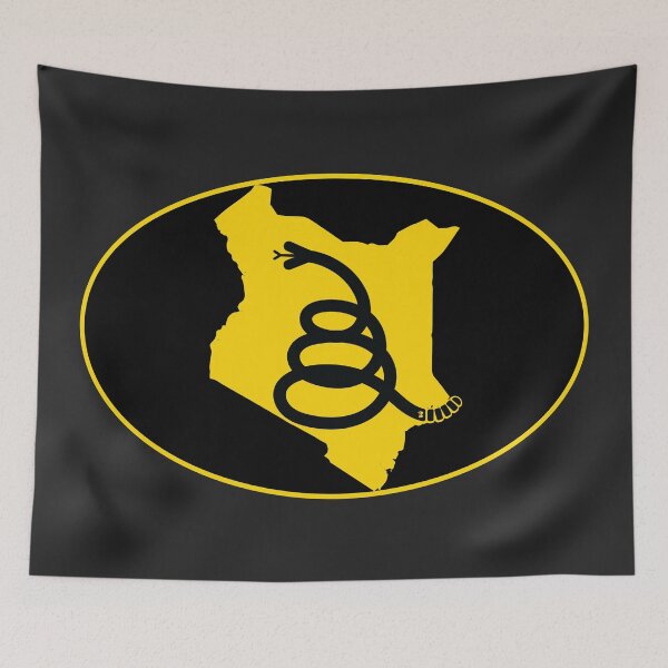 Item preview, KENYA - Freedom Is The Superpower - Modern Gadsden Snake Flag - Dont Tread On Me design designed and sold by pelagio.