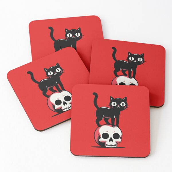 Item preview, Black Cat Skull designed and sold by zzz888.