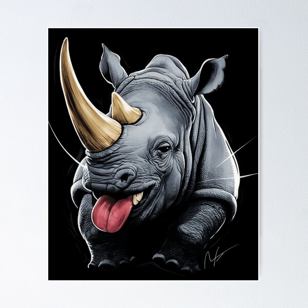 Item preview, Horny Rhino Adult Humor Sexual designed and sold by shopweanomaly.