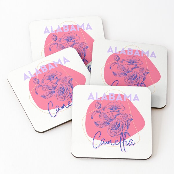 Artikelvorschau, Alabama State Kamelienblume Klassisches Boho-T-Shirt Sticker entworfen und verkauft von ThinkNature!.
