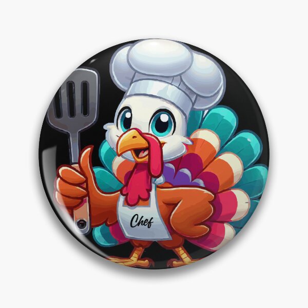 Item preview, Funny Holiday Chef Feast Mode Cooking Turkey designed and sold by Bliss Find And Design.