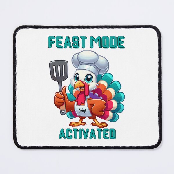 Item preview, Funny Holiday Chef Feast Mode Cooking Turkey  designed and sold by Bliss Find And Design.