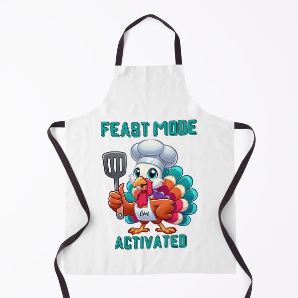 Item preview, Funny Holiday Chef Feast Mode Cooking Turkey designed and sold by Bliss Find And Design.