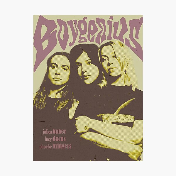 Aperçu de l'œuvre Affiche de Boygenius Muna, le groupe musical de filles créée et vendue par kurlamitom.