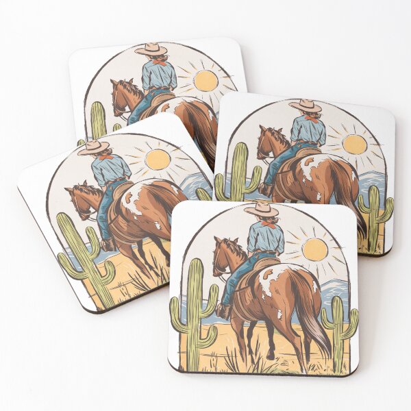 Item preview, Vintage Cowgirl Desert Ride Illustration designed and sold by Charlietule.
