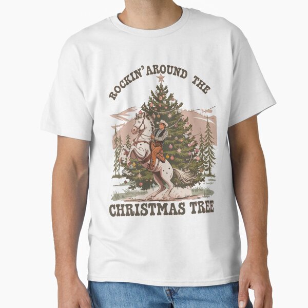 Item preview, Rockin' Around the Christmas Tree Cowboy Illustration designed and sold by Charlietule.
