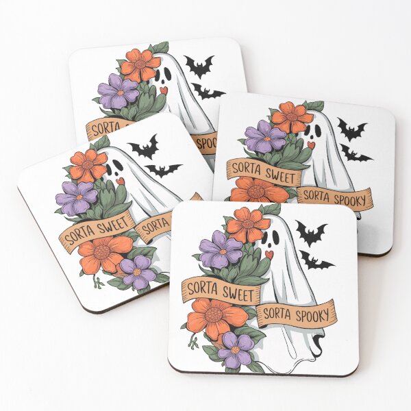 Item preview, Sorta Sweet Sorta Spooky Floral Ghost Illustration designed and sold by Charlietule.