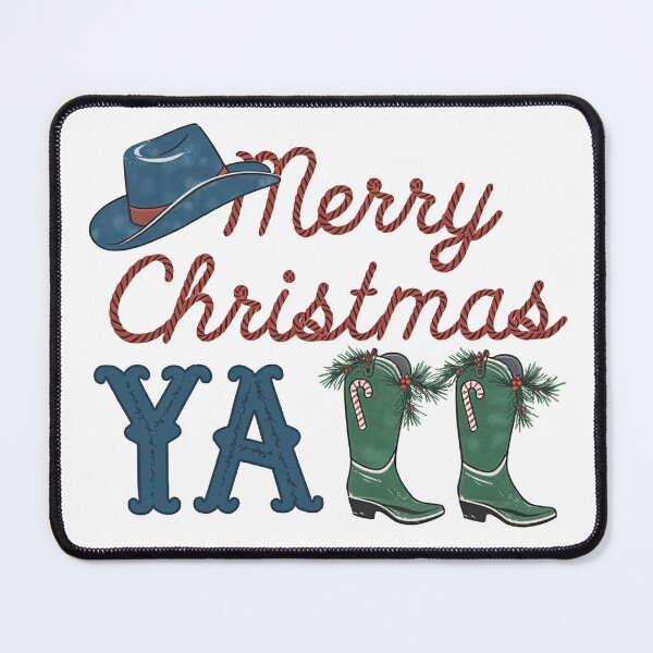 Item preview, Merry Christmas Ya Cowboy Western Holiday Design designed and sold by Charlietule.