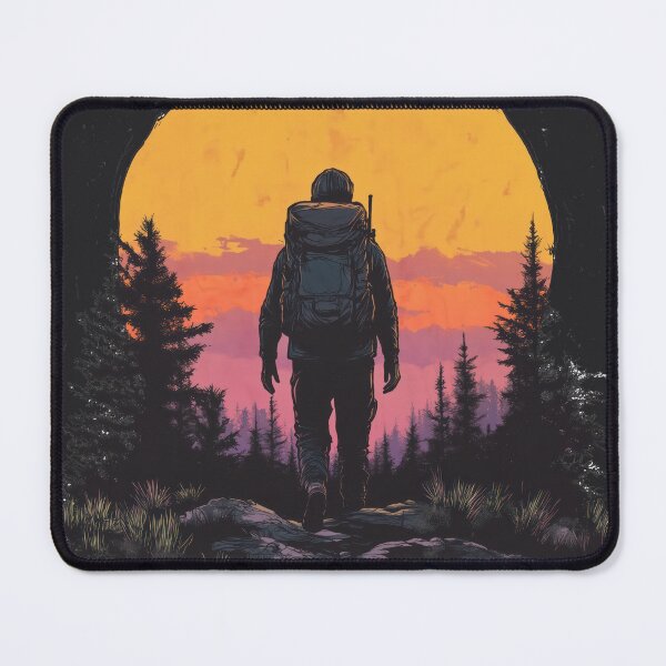 Item preview, Man's Journey Through a Path in the Mountains designed and sold by harmonicllc.