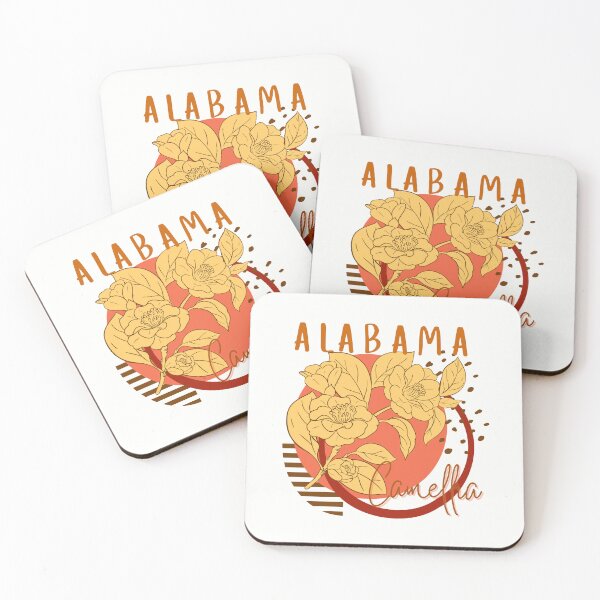 Artikelvorschau, Kopie des klassischen Boho-T-Shirts mit Kamelienblume des Staates Alabama Sticker entworfen und verkauft von ThinkNature!.