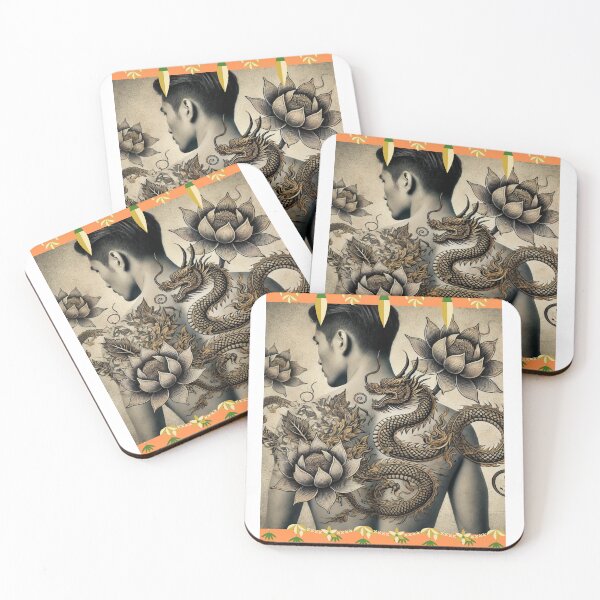 Item preview, Lotus and Dragon Harmony: A Fusion of Thai and Mythical Power designed and sold by Tonphiarts.