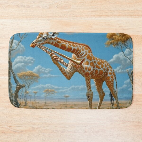 Item preview, Giraffe Playing Musical Instrument in African Savanna designed and sold by Kriengsaktalek.