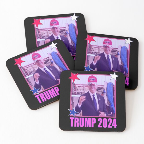 Item preview, biden wearing trump hat pink trump maga merch support trump , biden suports trump, funny meme trump shirt, funny meme 2024 designed and sold by Stephani Analah.