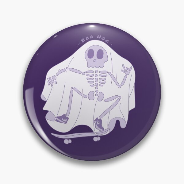 Item preview, Boo Hoo - Fantasma de la patineta de Halloween designed and sold by RelaxWild.
