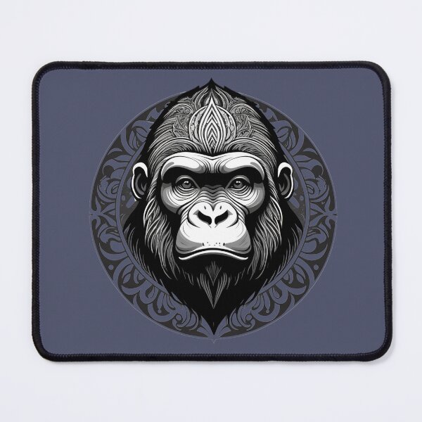 Item preview, Gorilla in a ornamental circle designed and sold by VugArtShop.