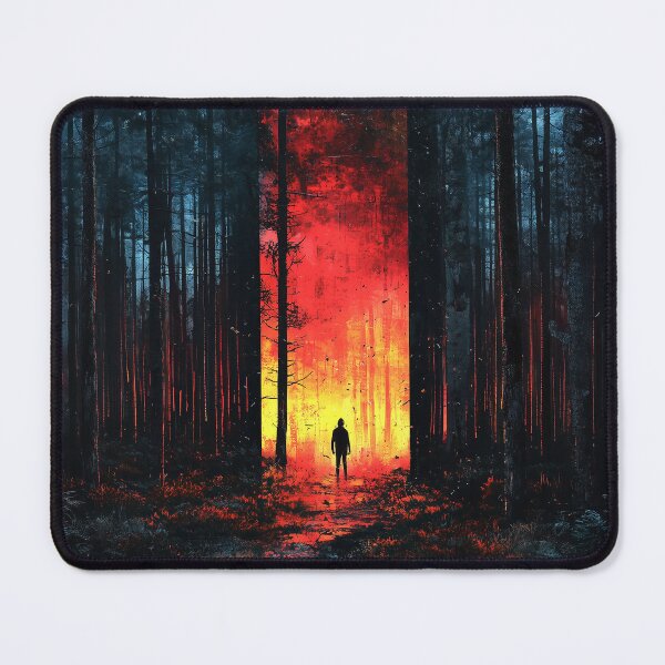 Item preview, anomaly forest night dark red light / dejco dejco.art domin designed and sold by dejco.art.