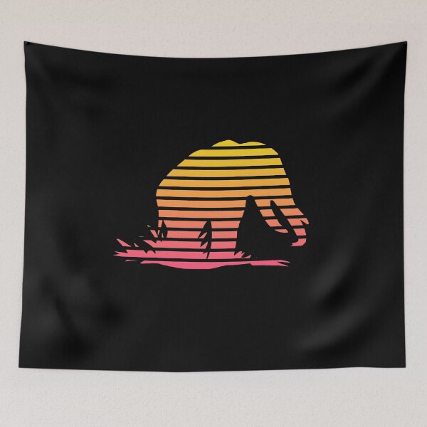 Item preview, Mammoth Silhouette Lines Duotone Design Shirt designed and sold by Endorfin Garment.