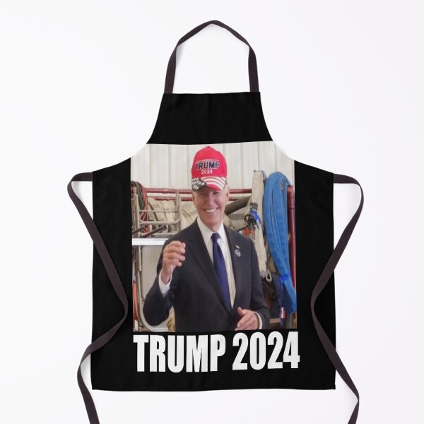 Item preview, Biden wearing maga hat, biden wearing trump hat, biden supports trump designed and sold by Stephani Analah.