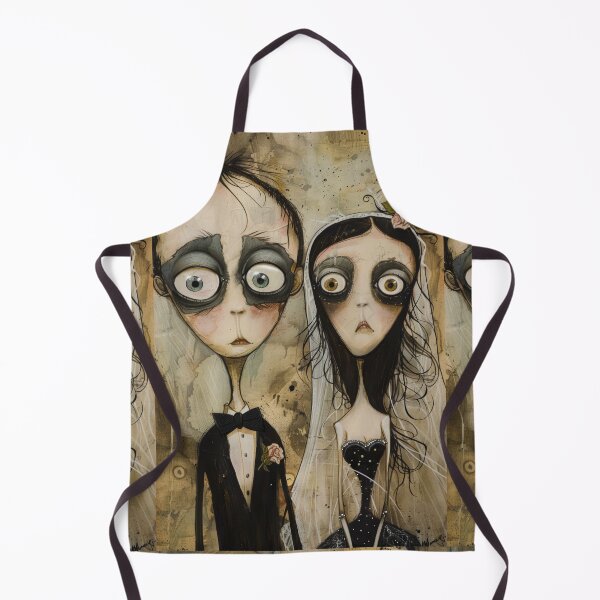 Item preview, Gothic Wedding Couple, Melancholic Artistic Wedding Illustrations designed and sold by Piotrek0001.