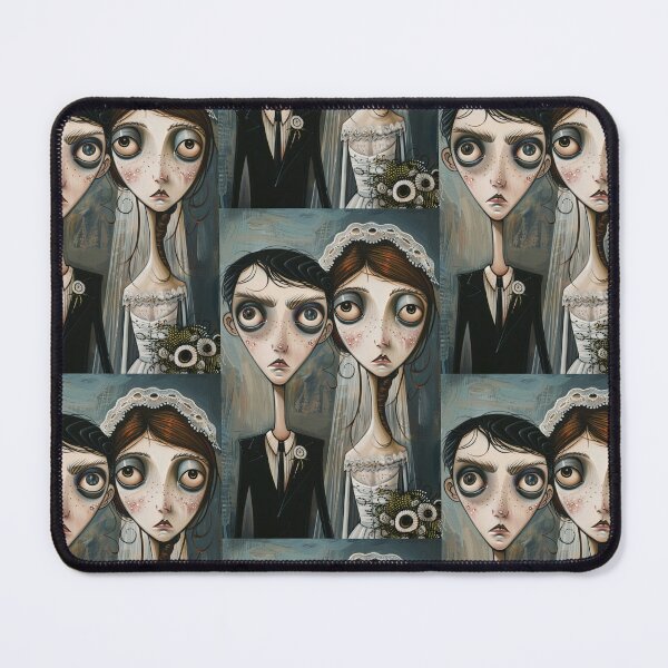 Item preview, Gothic Wedding Couple, Melancholic Artistic Wedding Illustrations designed and sold by Piotrek0001.