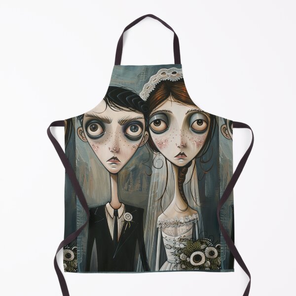 Item preview, Gothic Wedding Couple, Melancholic Artistic Wedding Illustrations designed and sold by Piotrek0001.