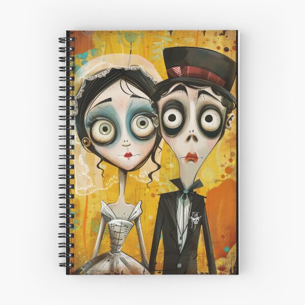 Item preview, Gothic Wedding Couple, Melancholic Artistic Wedding Illustrations designed and sold by Piotrek0001.