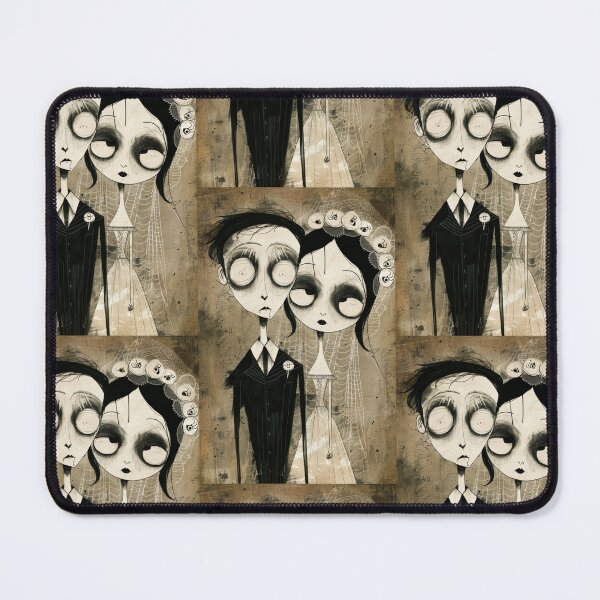 Item preview, Gothic Wedding Couple, Melancholic Artistic Wedding Illustrations designed and sold by Piotrek0001.